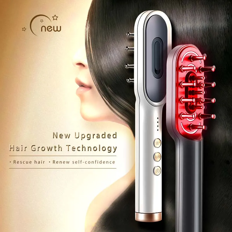 2026 Hot Collagen Hair Growth Anti Hair Loss Treatment Scalp Massage Comb Hair Care for Men Women