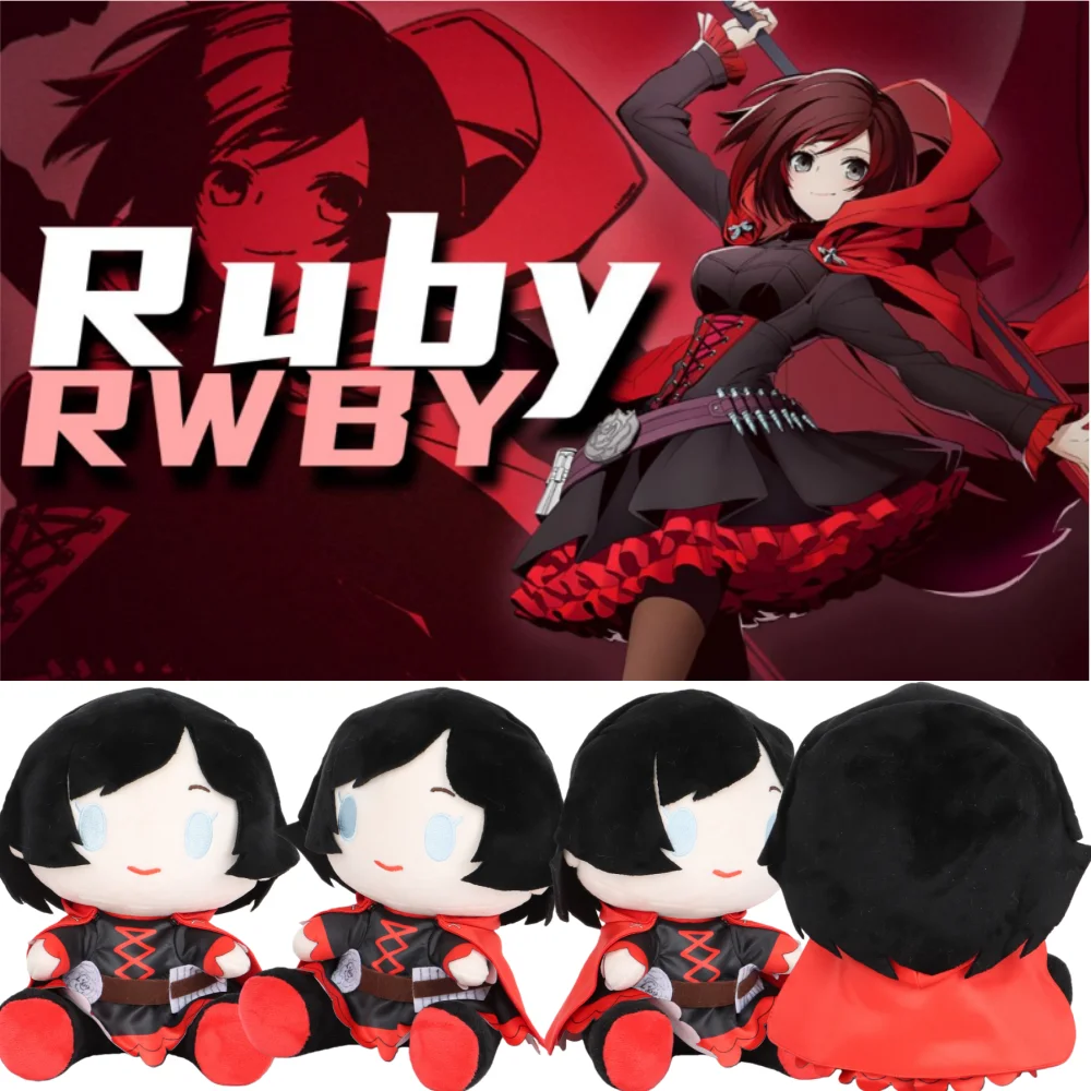 

RWBY Ruby Rose Ice Queendom Плюшевая кукла Мягкая аниме Коллекционная игрушка для подростков и взрослых Уютный зимний декор для спальни Рождественский подарок