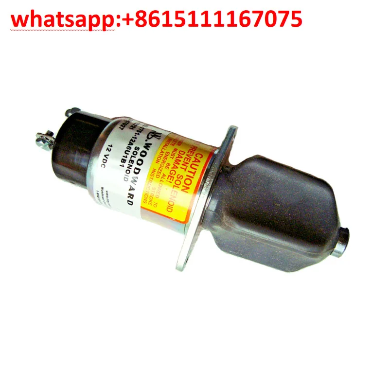 **12V Fuel Shut Off Solenoid Valve 1751-12A6U1B1 for Woodward/Kubota Diesel Engine**