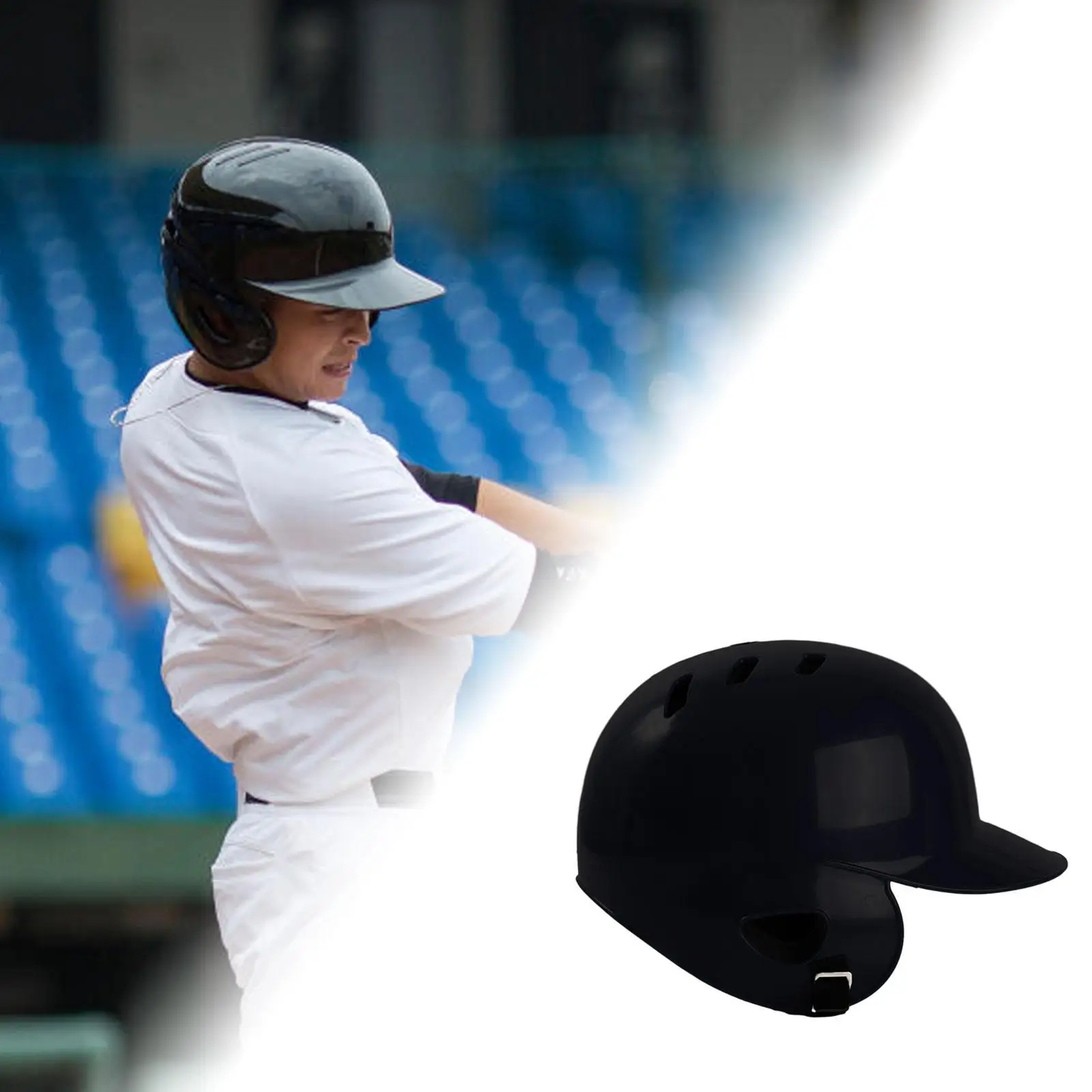 Baseball Helmet Ventilation Holes for Men and Women Shock Absorbing Comfortable Outdoors Sports Breathable Open Face Head Guard