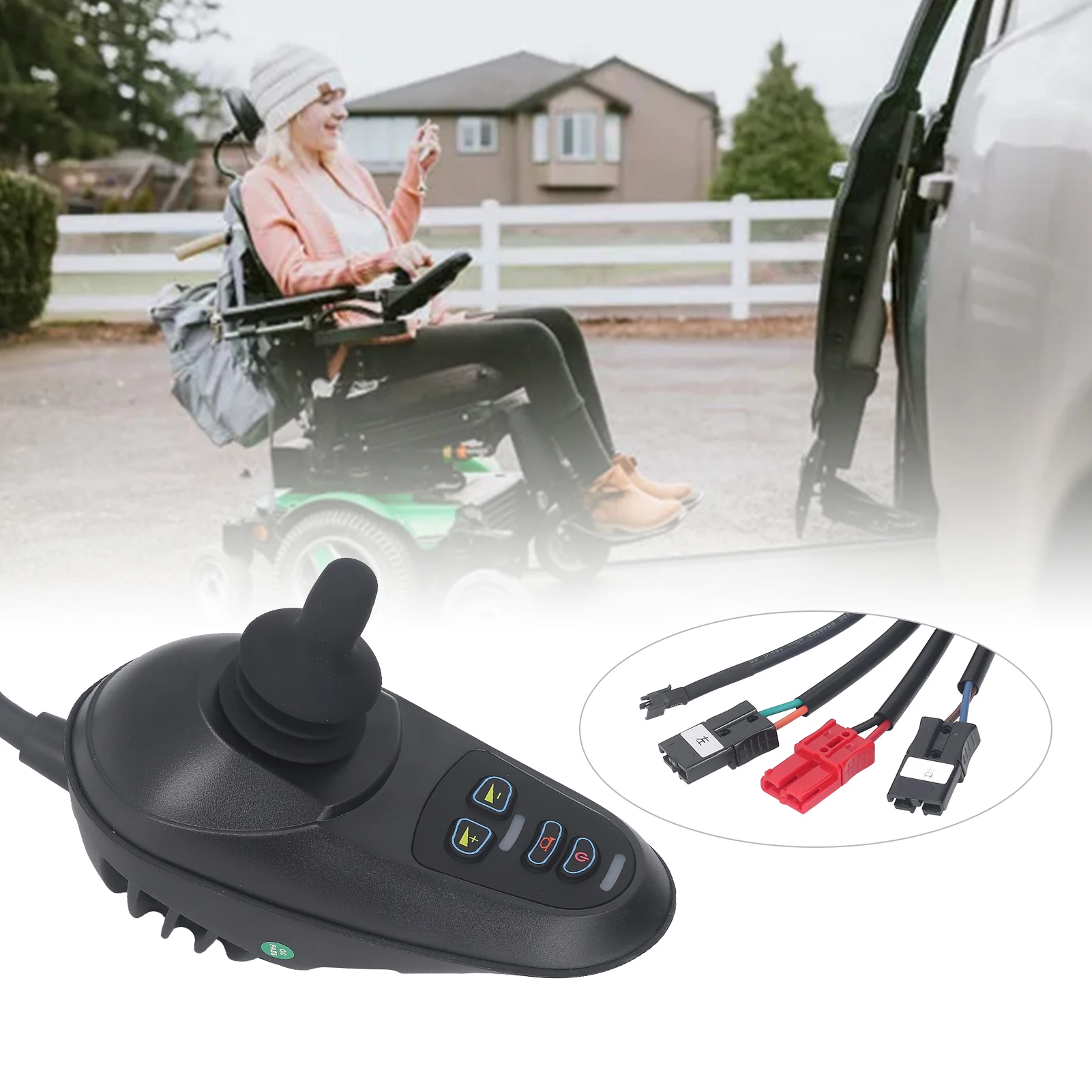 Electric Wheelchair Joystick Controller 45A DC 24V Wheel Chair Brake Controller for Electric Wheelchairs