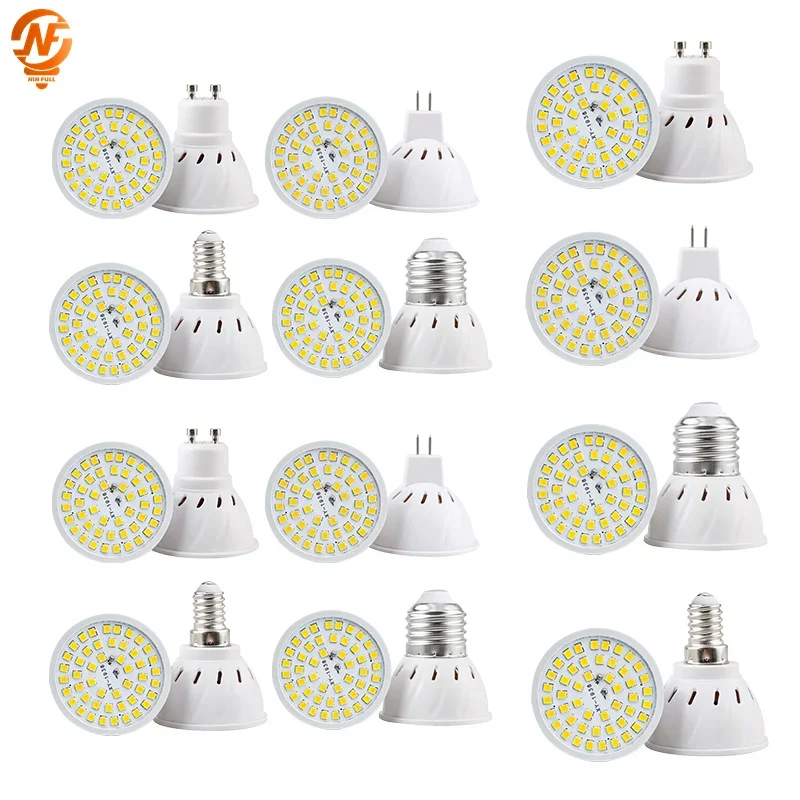 1-10PCS GU10 MR16 E14 E27 Spotlight Lampada LED Bulb AC110V 220V Bombillas Spot Light Replace The Halogen Lamp Home Derection