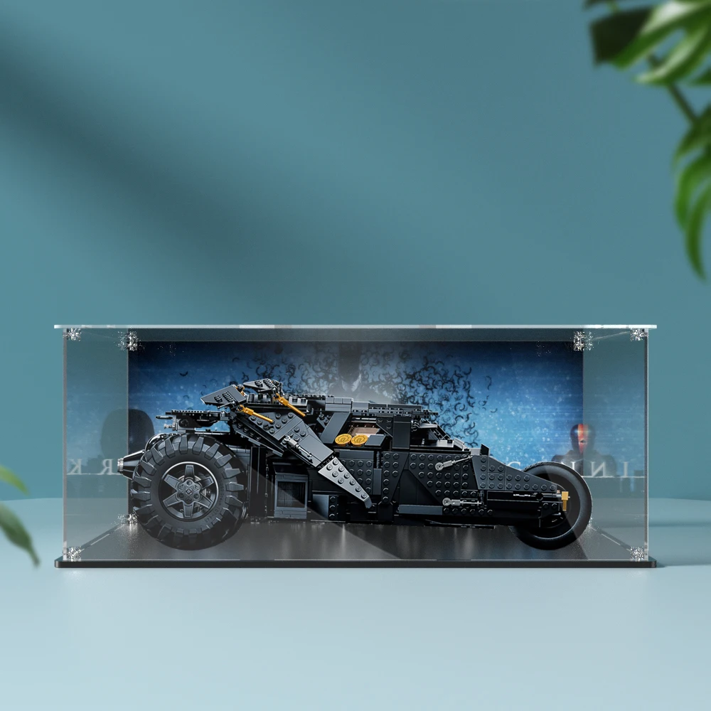 Acrylic display box for lego 46240 display case for Batmobile building block dustproof clear model car storage box 50x30x20cm