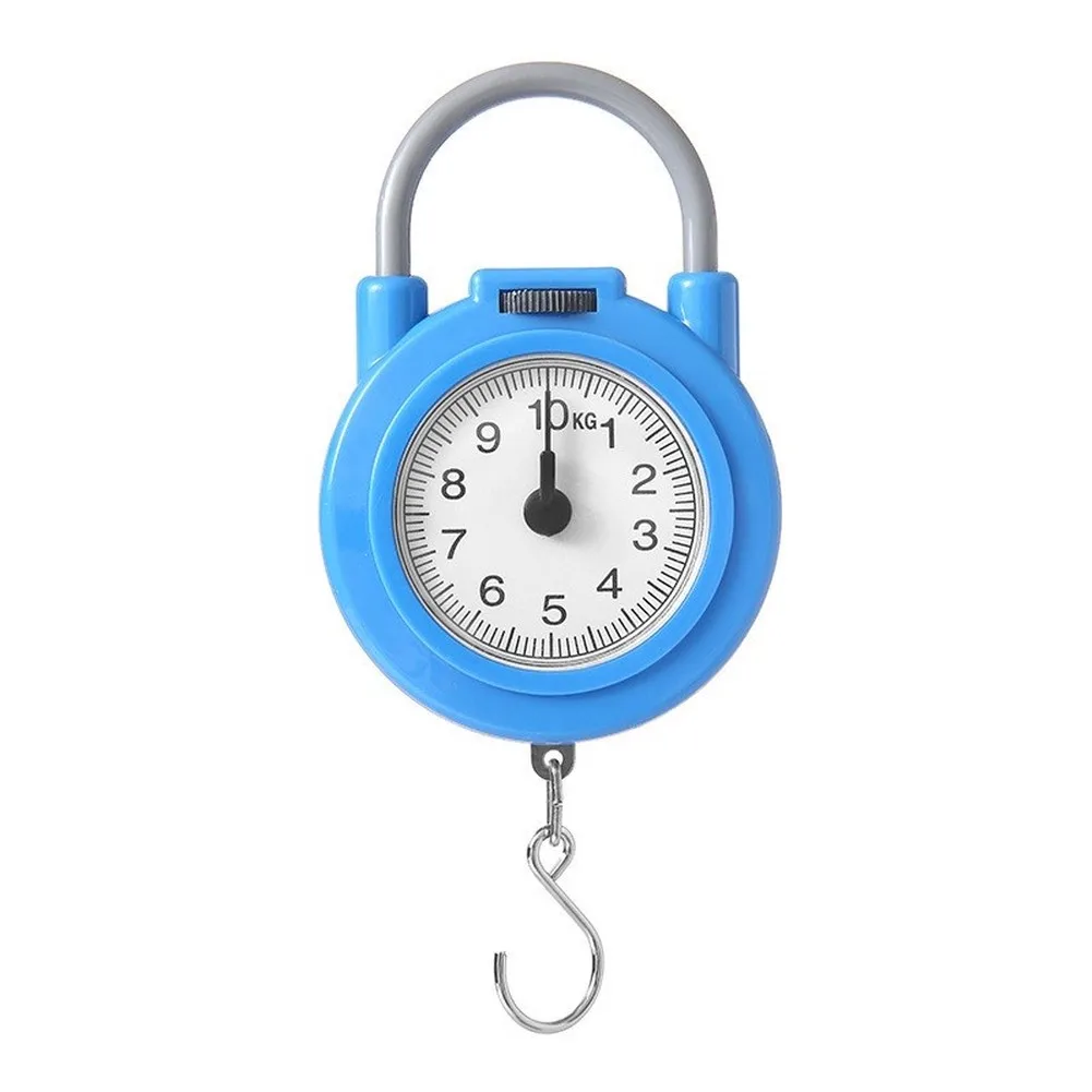 Portable Spring Scale With Iron Hook Small Household Food Weighing Tool For For For Kitchen Baking And Use ABS Material Blue Yel