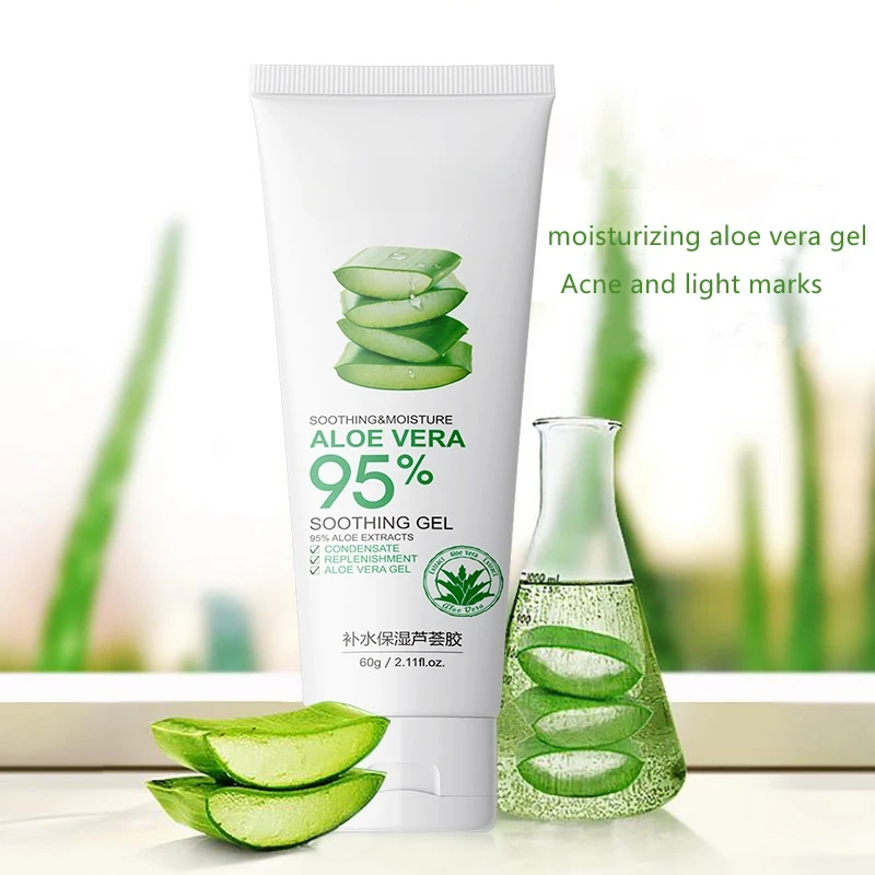 Aloe Vera Gel Face Cream Aloe Soothing Gel Remove Acne Moisturizing Day Cream After Sun Lotions Skin Repair Skin Care