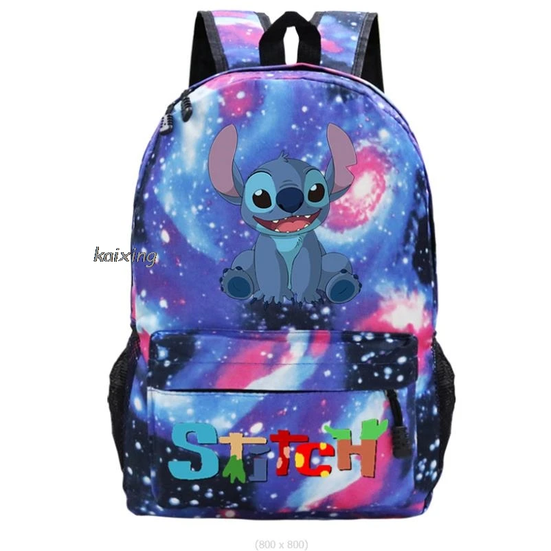 Lilo And Stitch zaino adolescenti zaini donna uomo Laptop zaino da viaggio ragazza ragazzi bambini scuola libro borsa regalo di compleanno