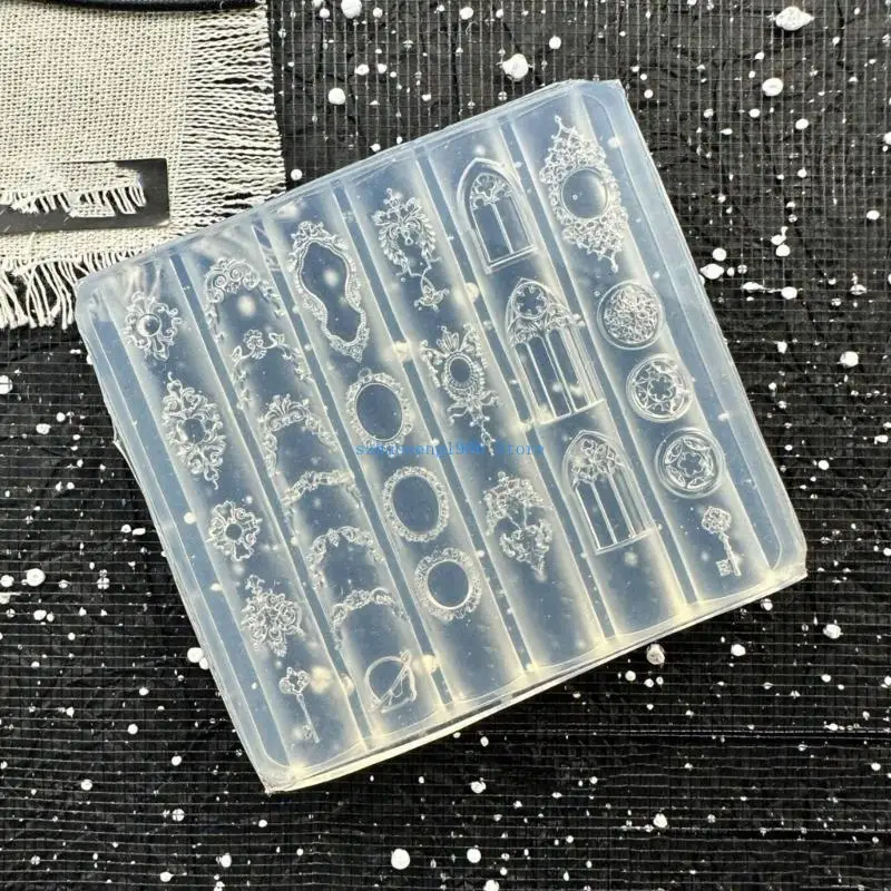 85LF قالب سيليكون لفن الأظافر ثلاثي الأبعاد منقوش بالزهور للصالون الاحترافي أو الاستخدام المنزلي