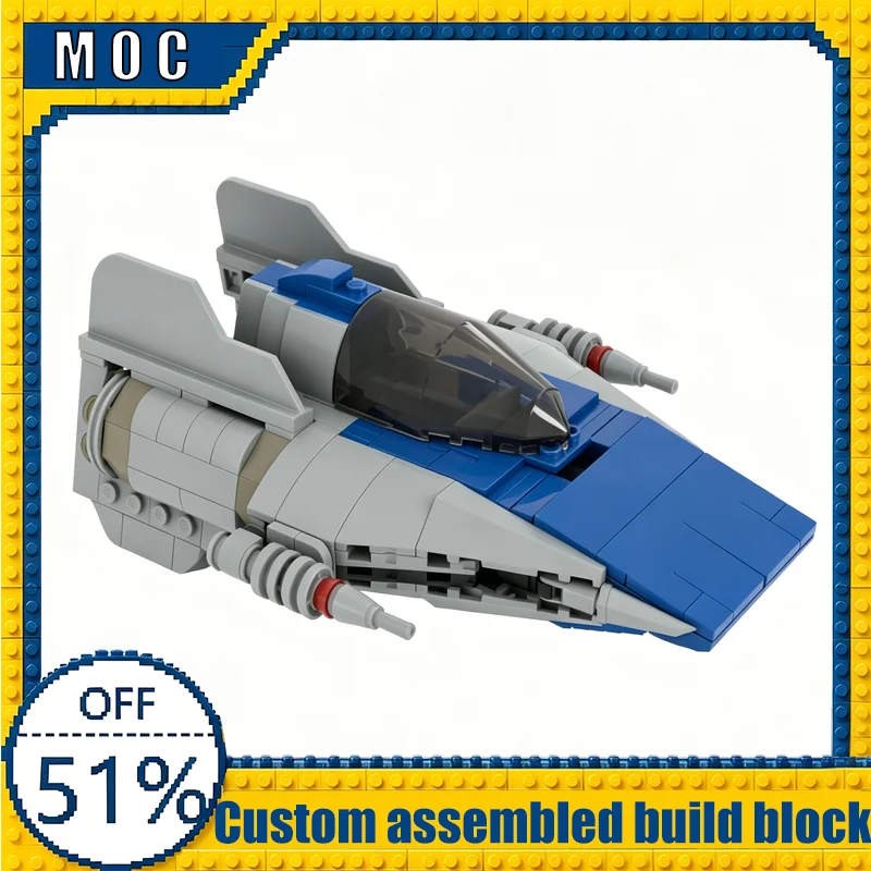 

NEW 391PCS Customize Phoenix Warplane A Wing MOC Space Ship Model Building Blocks Educational Assembly Toy Birthday Gift For Boy
