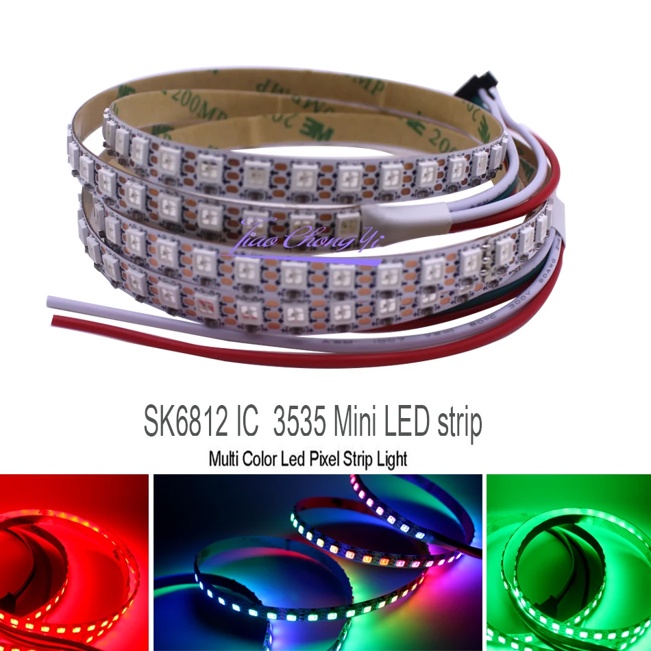 WS2812B 3535/5050 Individually Addressable RGB Led Strip 60leds/m 144leds/m 4mm/5mm/7mm Width PCB SK6812 RGB Pixels Led Light