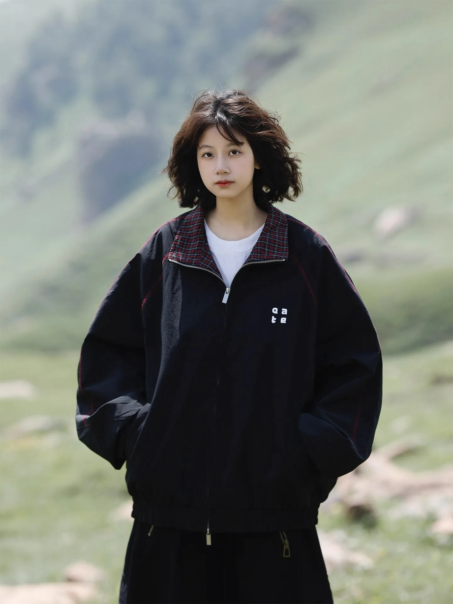 

Американский ретро-пиджак в клетку на молнии, весенне-осенний, повседневный, свободный, удобный, для работы и спорта, для мужчин и женщин