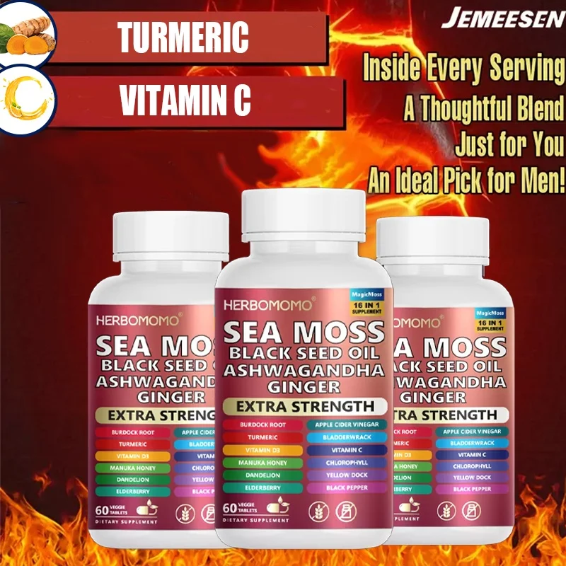Jemeesen-Male Supplement With Vitamin C,Turmeric,Support Men Healthy Enhancing Long Lasting Powerful Supplement Tablets For Men