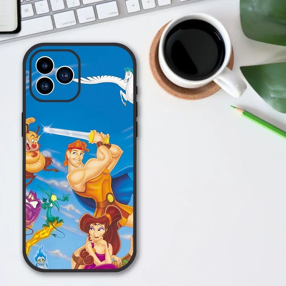 MINISO Disney H-Hercules Phone Case For iPhone 13 12 11 14 15 Pro XS Max XR X 8 7 6S 6 Plus Soft Back case