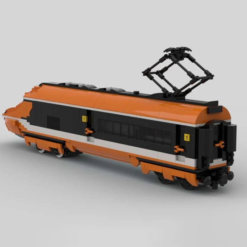 694P MOCS TGV Sud-Est قاطرة بنة الحضرية السكك الحديدية مترو الانفاق مركبة تجميع الطوب اللعب هدايا للأطفال MOC- 188170