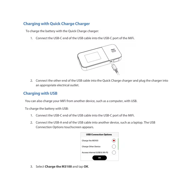 Inseego MiFi X PRO 5G M3100 Tragbarer drahtloser WiFi-Dualband-Taschen-Hotspot für mobiles Netzwerk mit SIM-Kartensteckplatz RJ45-Ethernet-Anschluss