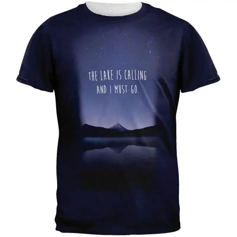 The Lake is Calling All Over Adult T Shirt