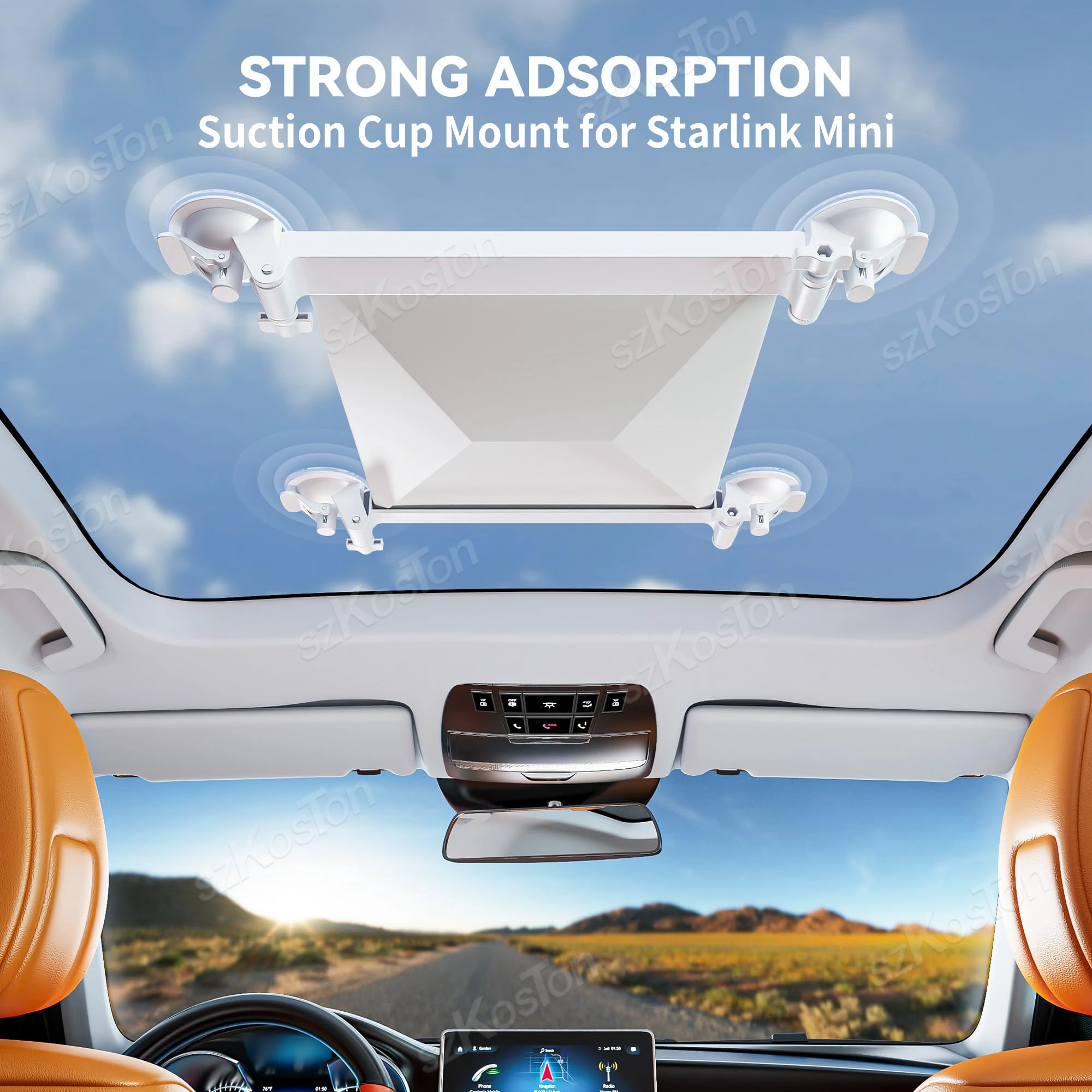 

Дорожное крепление на присоске для мини-аксессуаров Starlink, автомобильные люки и окна, стеклянная подставка на присоске для автофургонов, грузовиков, лодок