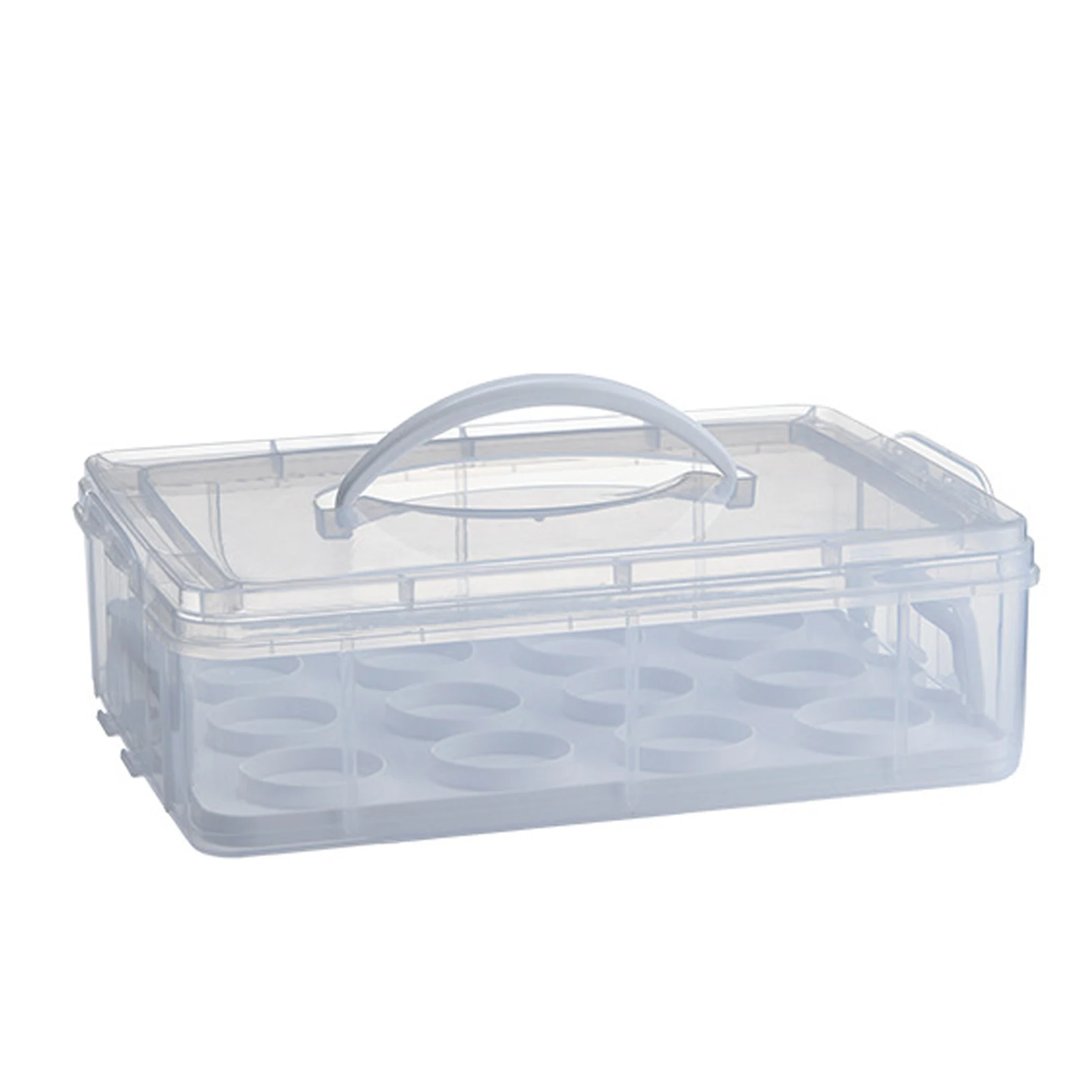 Caja portátil para magdalenas Dim Sum, sacude la izquierda y la derecha, sin problemas, conveniente para mover alrededor de 35,5*26*10,5 cm