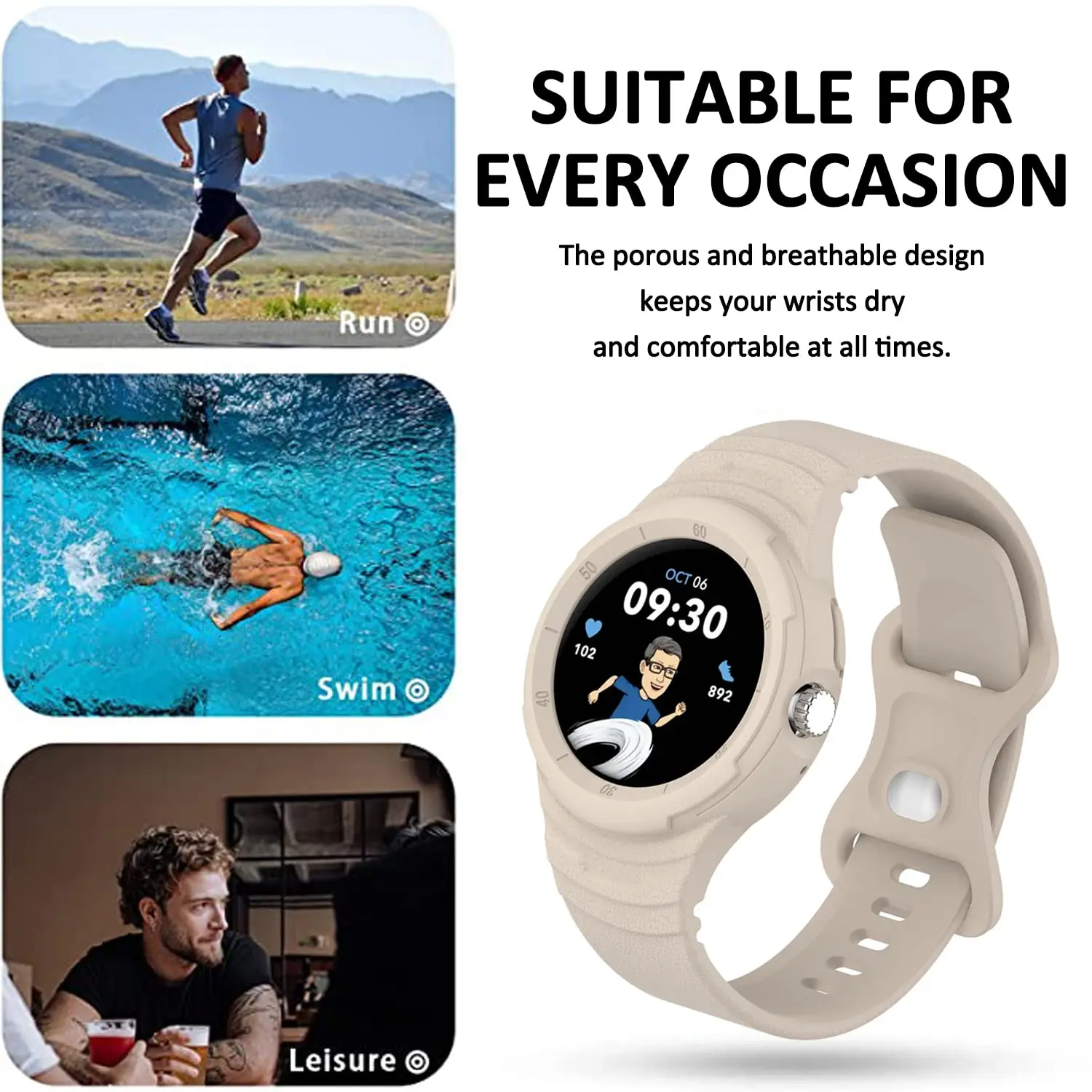 Case+Silicone For Google Pixel Watch Band Accessories Sport Smartwatch Integrated wrist Bracelet Correa Belt Pixel Watch 2 strap