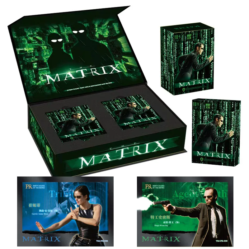 Movie The Matrix Series Cards Booster Box Trinity Neo Character Exquisite Peripheral Rare Game Playing Card Kids Birthday Gifts