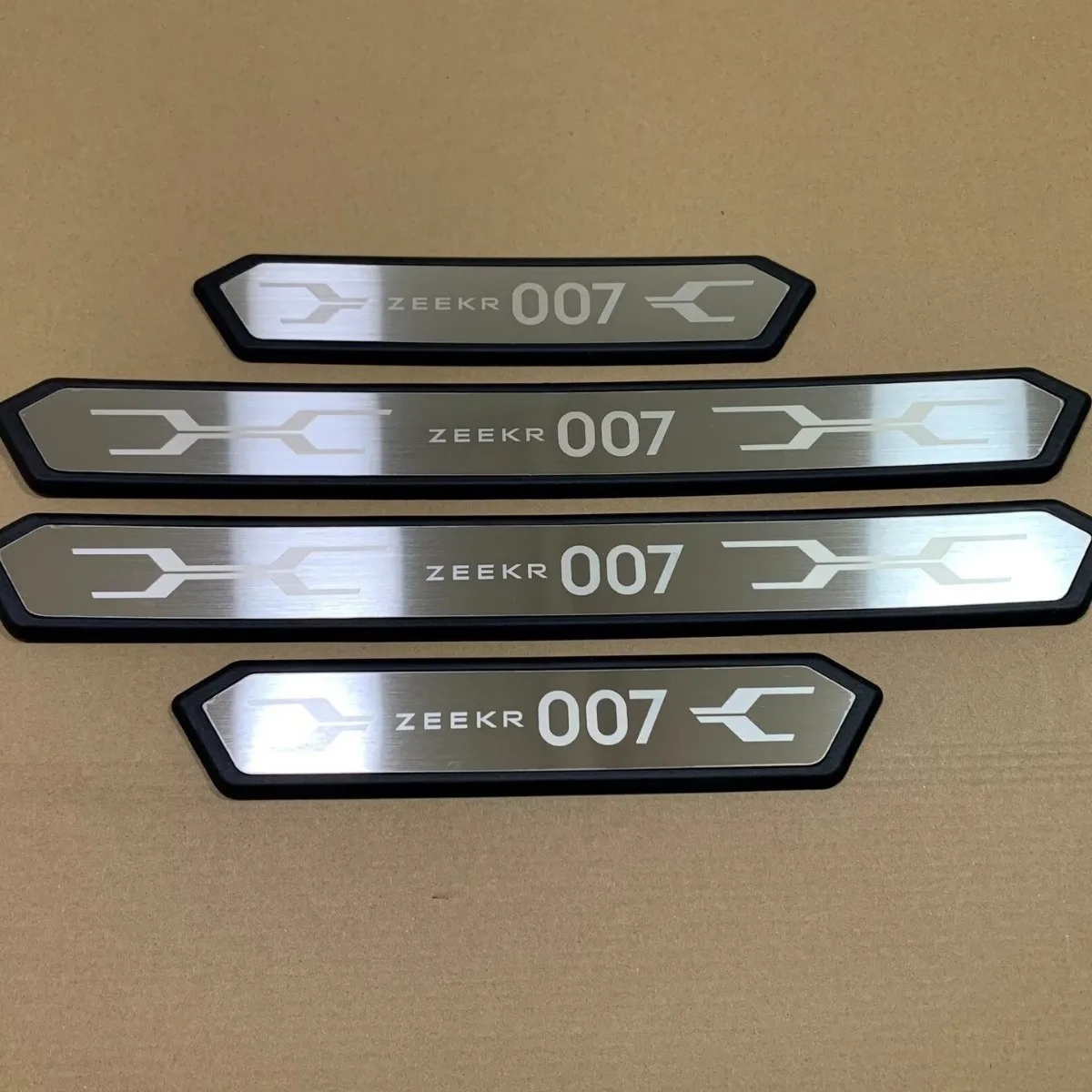For ZEEKR 007 2027 2026 2025 Door Sill Plate Strip Stainless Steel Plastic Trim Car Sticker Interior Cover Auto Part Accessories