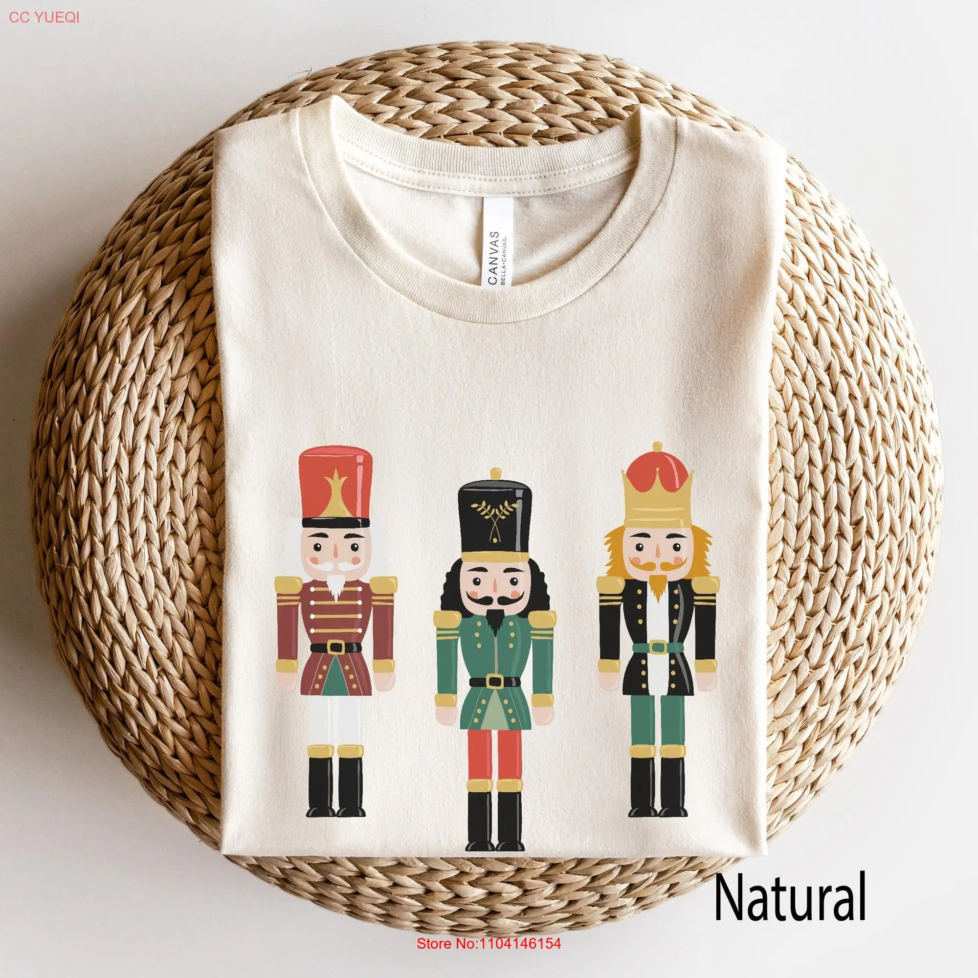 Christmas T Shirt Nutcracker Classic Ballet Holiday Cute Family Matching Group long or short sleeves