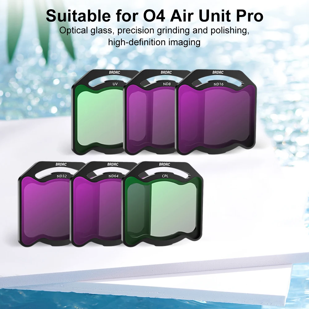 For DJI O4 Air Unit Pro Filter Lens Filter Set UV CPL ND8/16/32/64 Camera Lens Filter Kit Lens Filter Kit Drone Lens Accessories