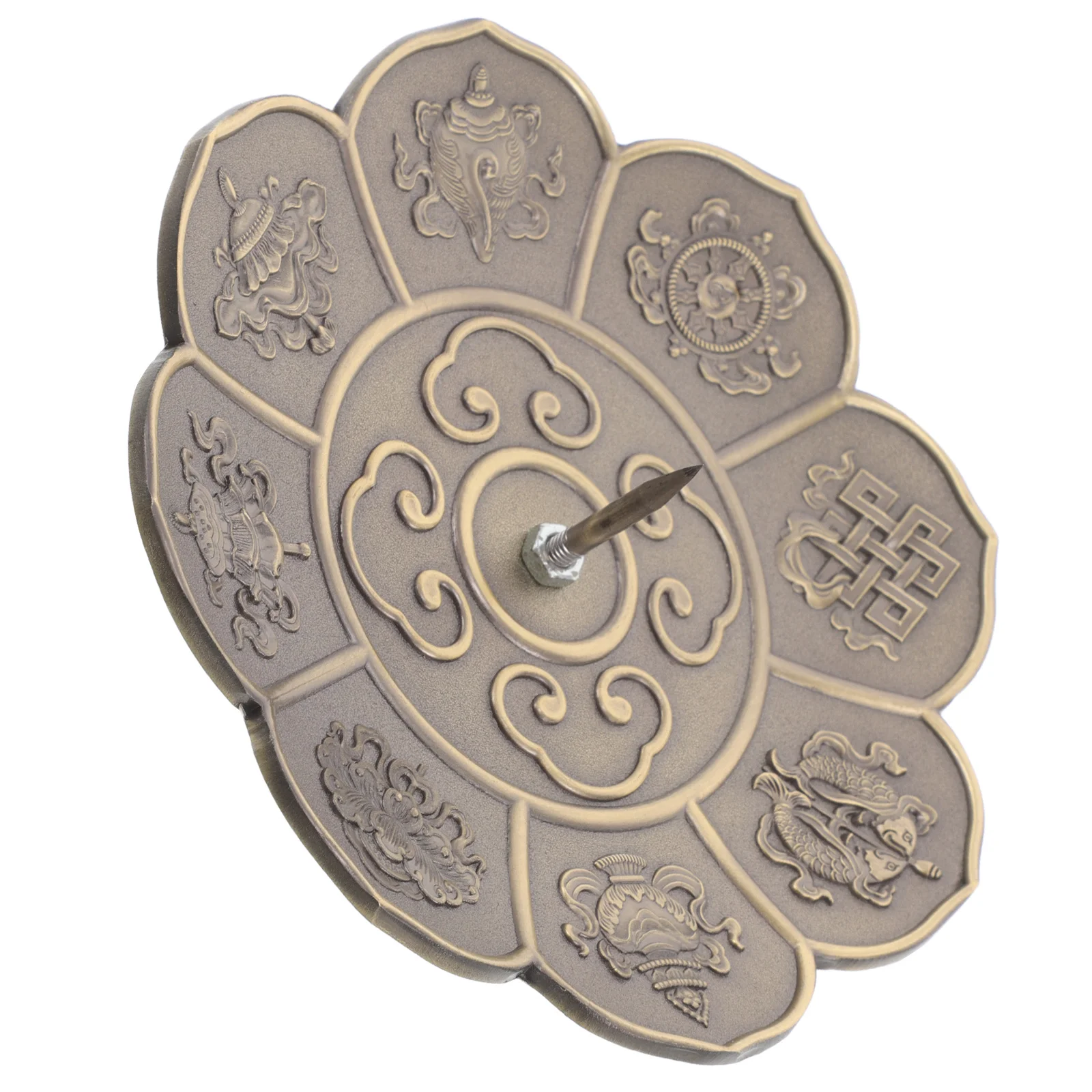 

Mugwort Stick Holder Tray Decorative Circle Brass Aesthetic Incense Centerpiece Small Plates Kitchen Rustic Serving