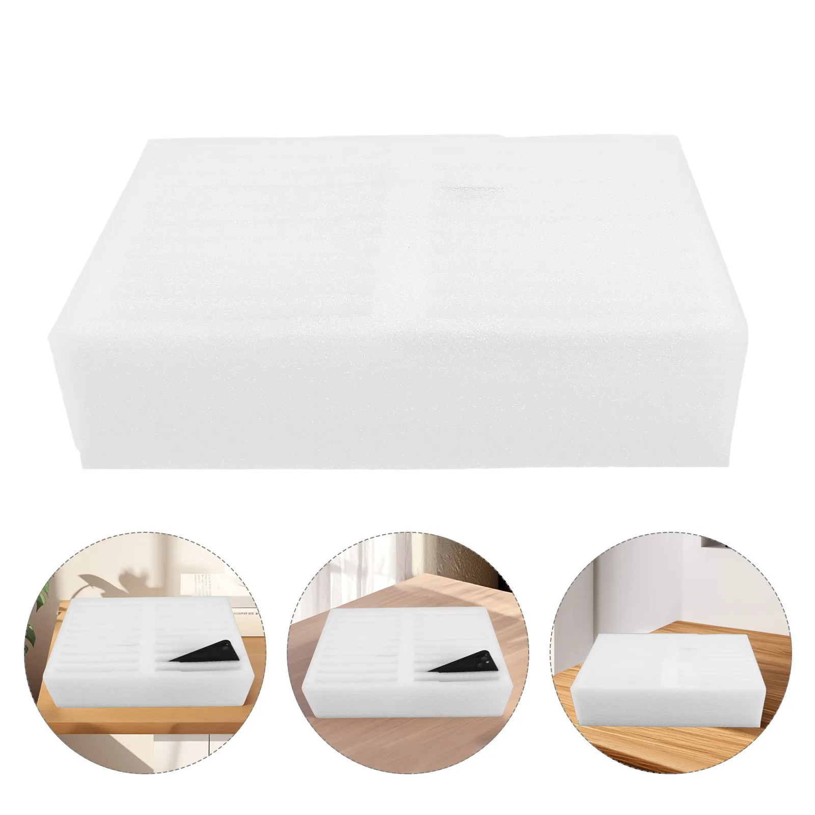 

20 Count Cuttable Foam Cushion Pads White Phone Packing Inserts for Shipping Boxes Shockproof Protection Cuttable Foam Sheets