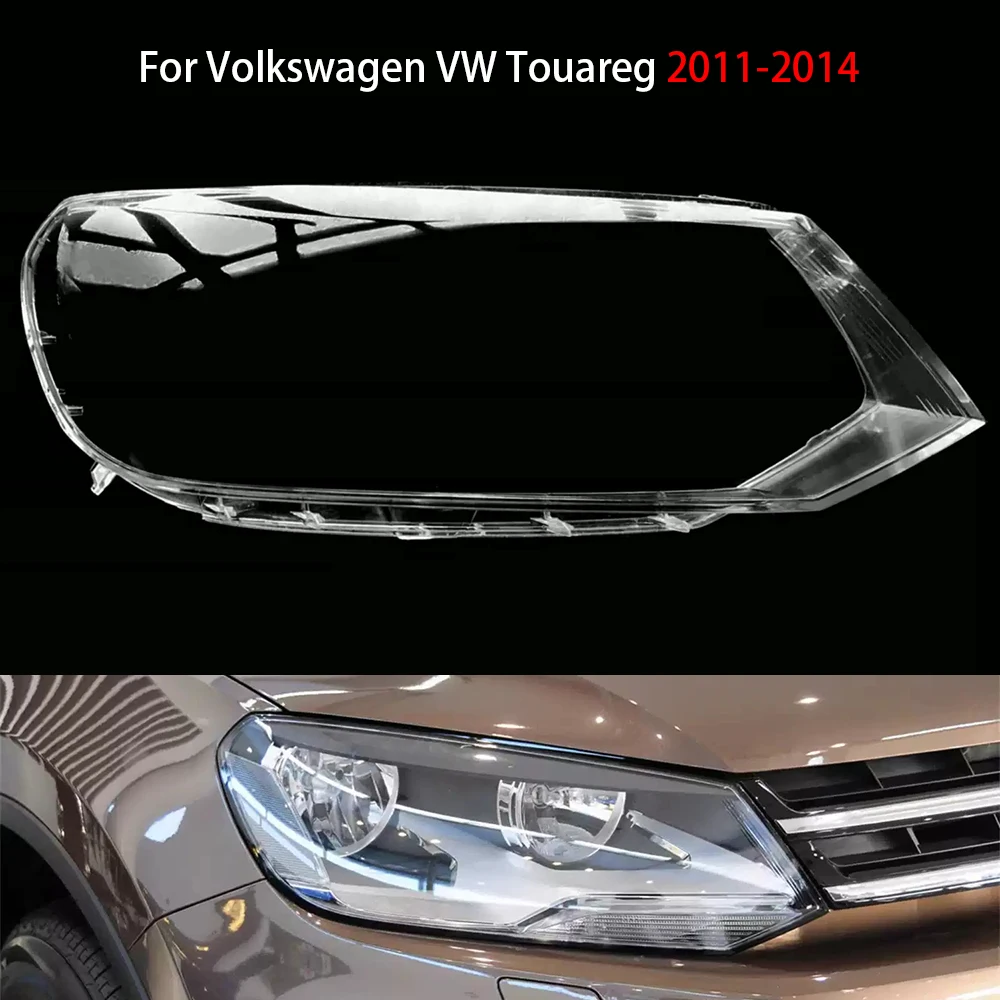 

Headlight Shell Transparent Lampshade Headlamp Lamp Cover Auto Replacement Parts For Volkswagen VW Touareg 2011-2014