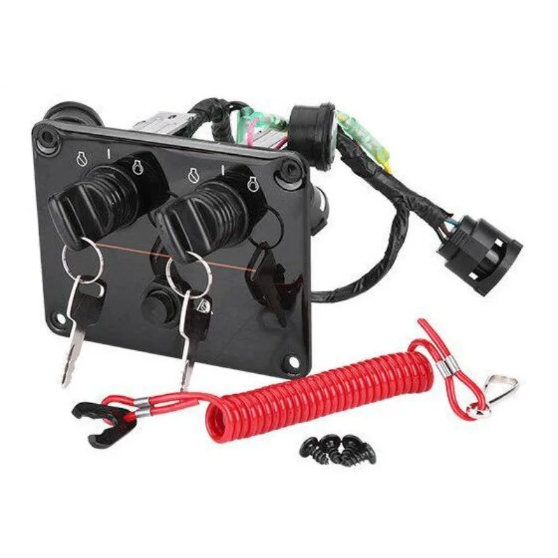 Outboard Vertical Double Control Panel Ignition Key Switch, Accessories