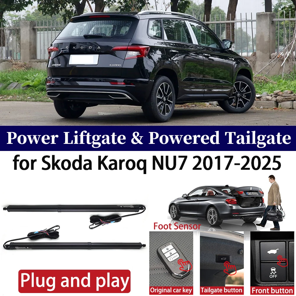 

ZhuCamX for Skoda Karoq NU7 2017-2025 Car Auto Power Electric Tailgate Liftgate Lift Trunk Closer System Boot Lift Motor Kit