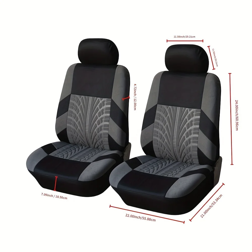 Car seat cover Low back car seat front cover with removable headrest, universal mounting, car seat cover, airbag compatible SUV