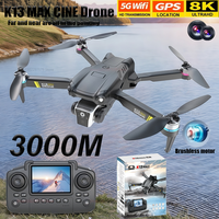 K13 MAX Drone 8K Camera 5G FPV HD Dual Camera GPS Obstacle Avoidance Brushless Motor Quadcopter for Aerial Photography Toy Gift