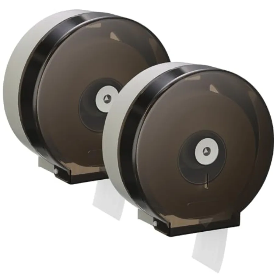 

Настенный держатель для туалетной бумаги, коммерческий диспенсер для туалетной бумаги и полотенец, пластиковый диспенсер для больших рулонов 9 дюймов с замком и ключом