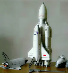 1/96 Storm Snow Space Shuttle Energy Number Carrier Rocket 45cm Puzzle modello di carta fatto a mano Rocket DIY Paper Art