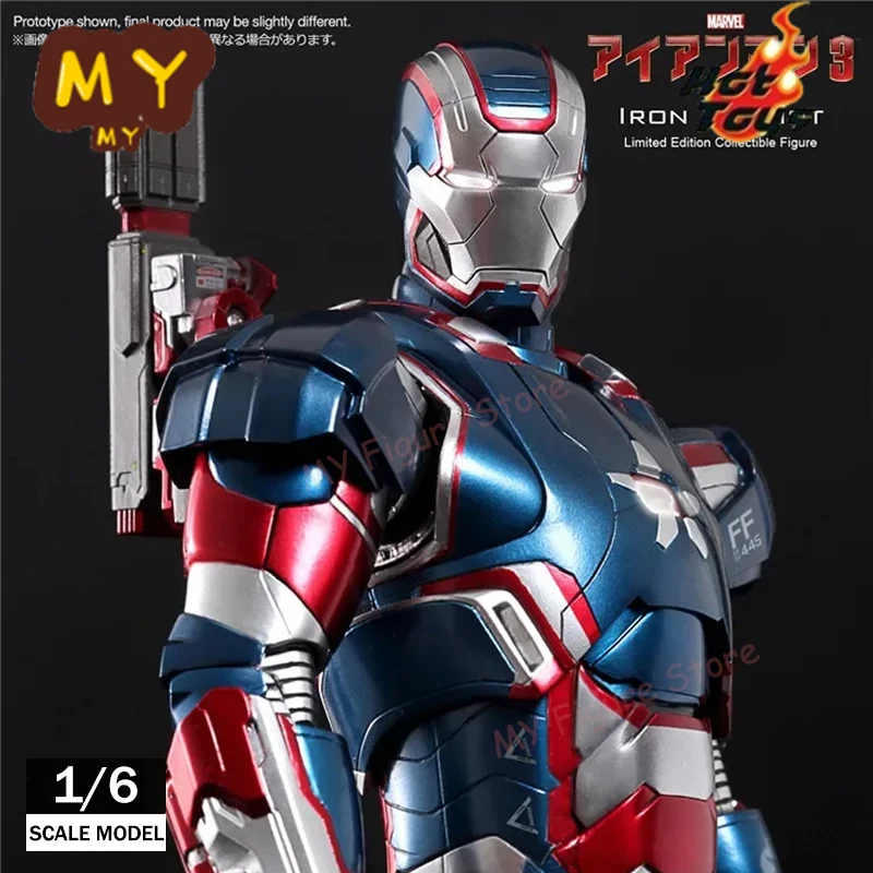 

Original Hot Toys Iron Patriot Action Figure 1/6 Iron Man 3 War Machine Statue HT MMS195 American Hero Model Collection Toy Gift