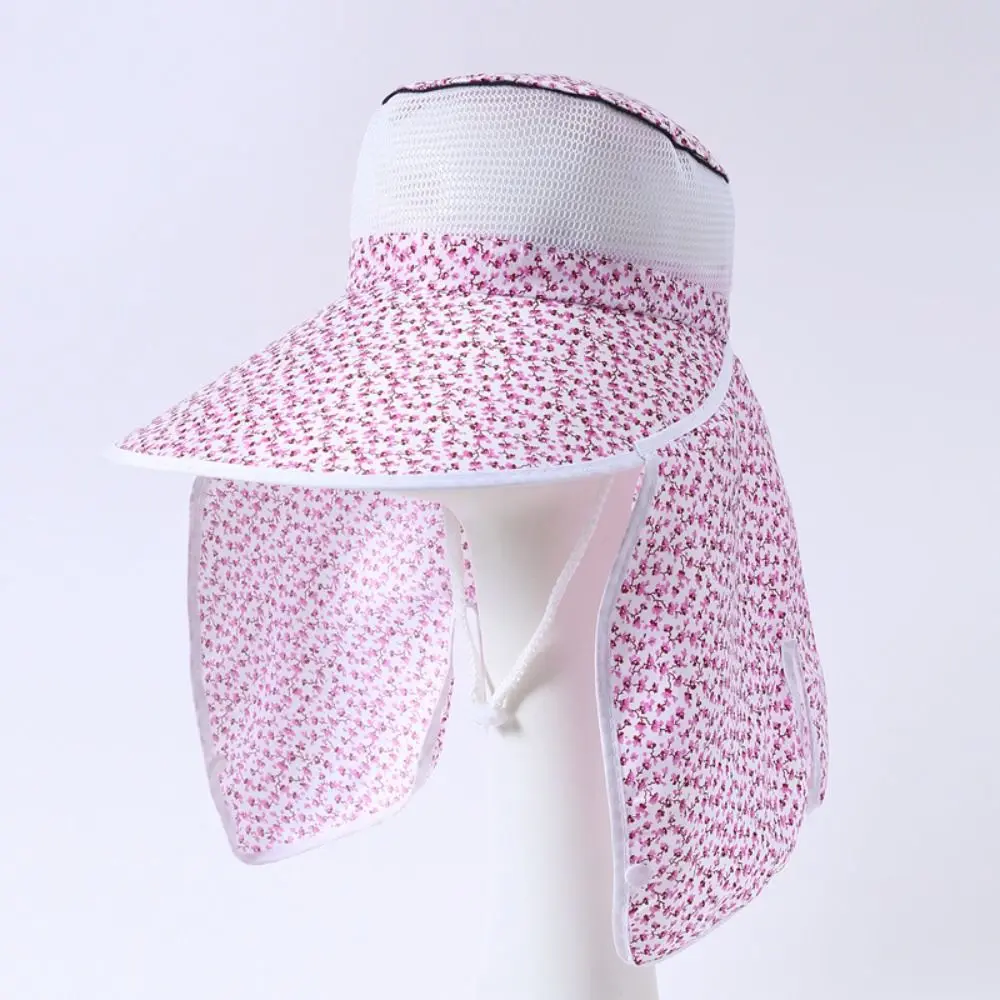 Face And Neck Protect Sun Hat Summer Ear Flap Wide Brim Sunscreen cap UV Protection Lace Women Hats Fishing Hunting Hiking