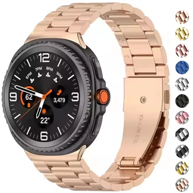 Stainless Steel Band for Samsung Galaxy Watch 8Classic 8 40 44mm Metal No Gaps Strap for Watch Ultra 2025 Bracelet Watchband