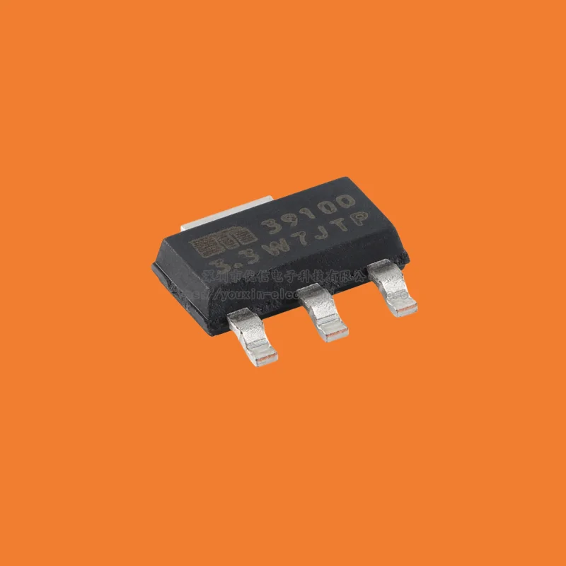 10PCS/original MIC39100-3.3WS-TR SOT-223-3 with reverse battery protection fixed voltage LDO chip