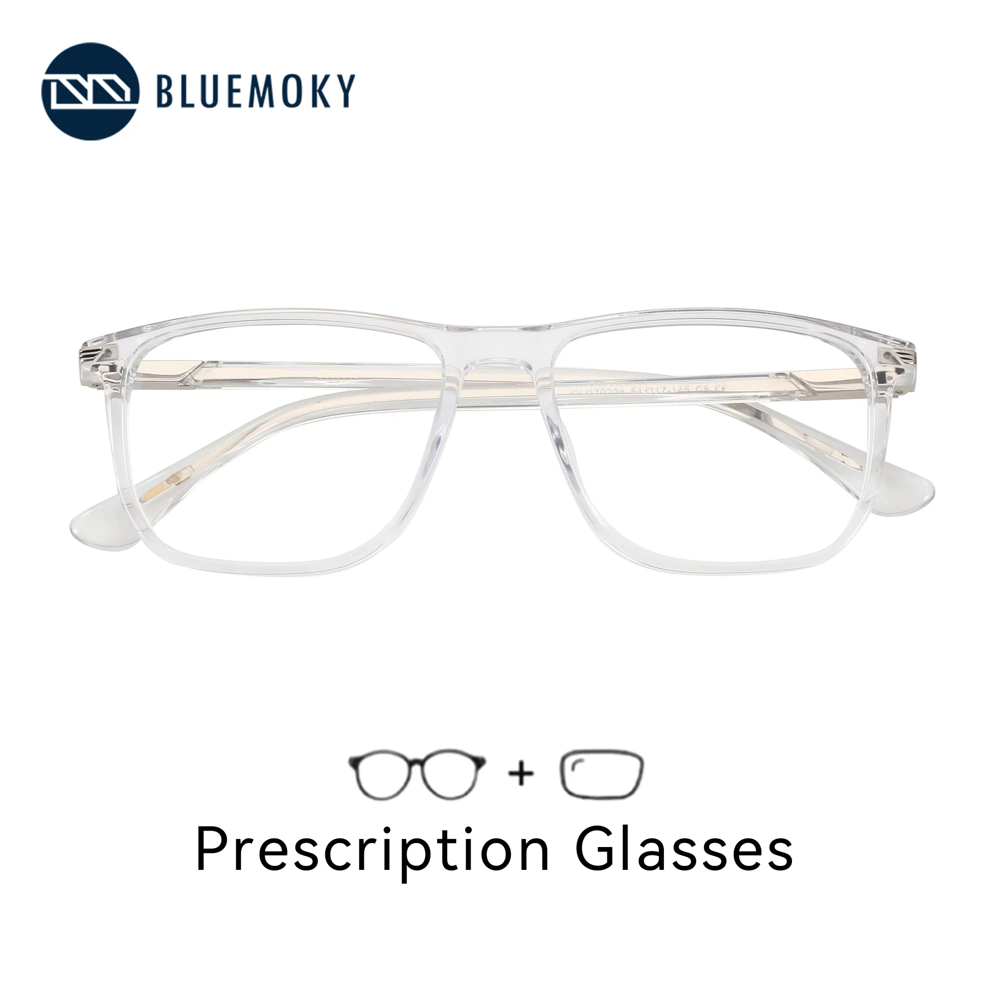 

BLUEMOKY L размер ручной работы ацетатные очки по рецепту квадратные оптические линзы с рецептом мужские очки для близорукости для мужчин