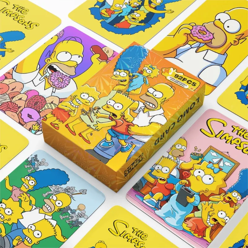 

Новые коллекционные карточки с персонажами Симпсонов: Гомер, Мардж, Барт. Милые, креативные, кавайные, двусторонние, голографические LOMO-карточки.