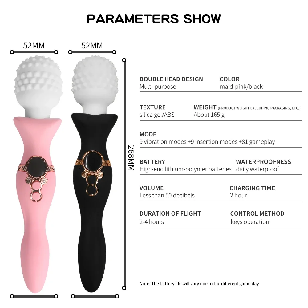 ألعاب جنسية جديدة دسار هزاز قوي للنساء AV عصا سحرية G-بقعة النشوة الجنسية الاستمناء مزدوجة رئيس تحفيز هزاز