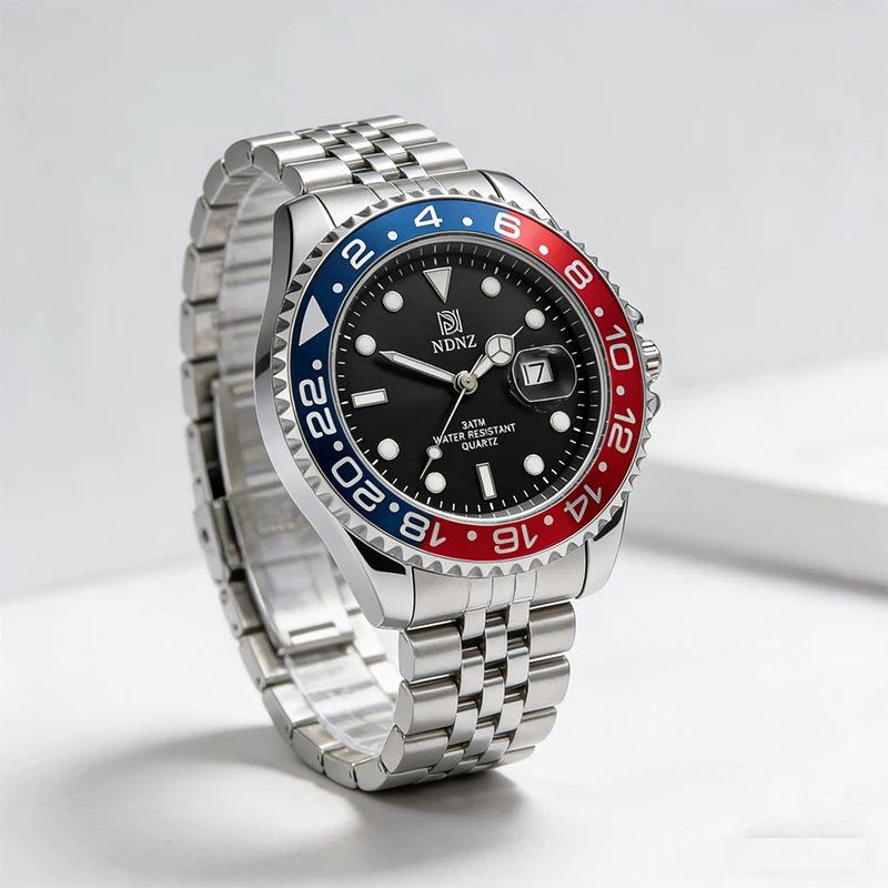 2026NDNZ New Business Casual Watch for Men Waterproof Quartz Couples Watch Date Function Wear-Resistant Reloj / Watch