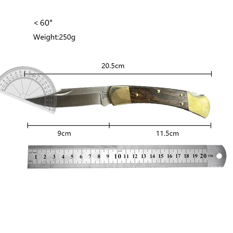 Outdoor mini knife Stainless steel folding knife Multi-functional portable camping self-defense fruit knife