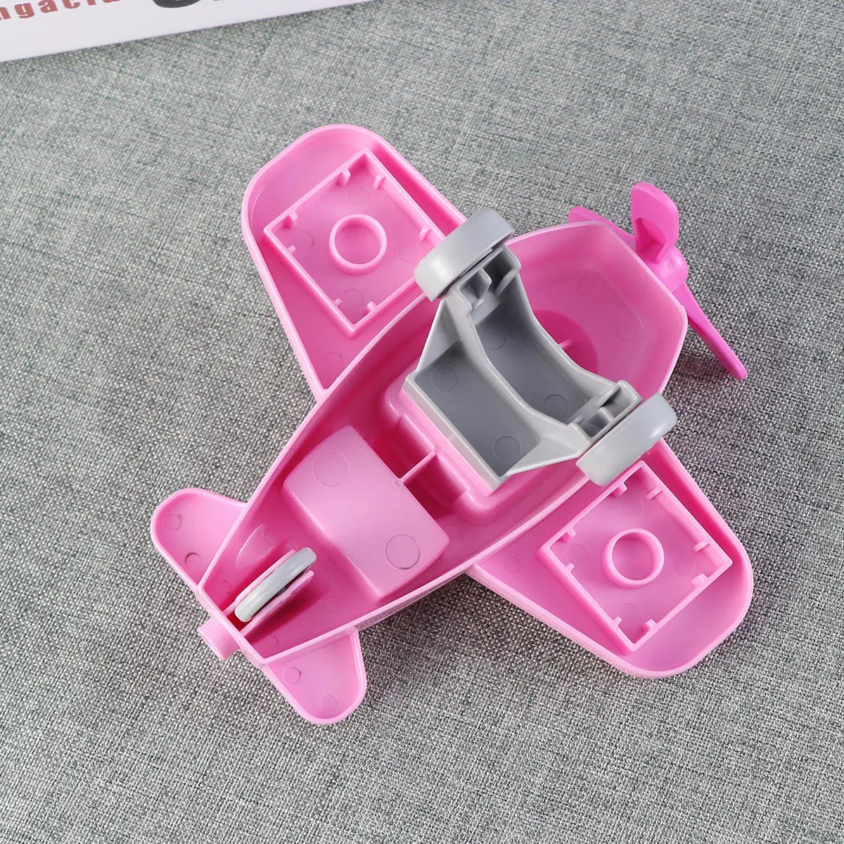 

Airplane Educational Assembly Plane Pink Creative DIY Assemble Puzzle for Kids Hand Skills Development Imagination Learning Gift