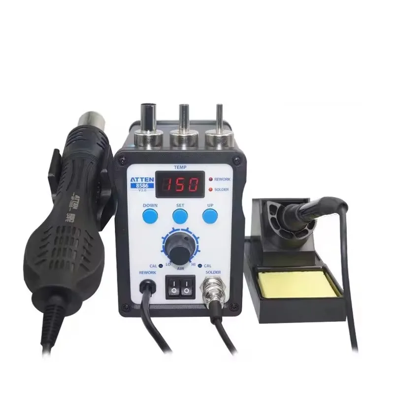 

ATTEN AT-8586 8586 soldering station Hot Air rework station 2-in-1 welding table high power soldering and desoldering station