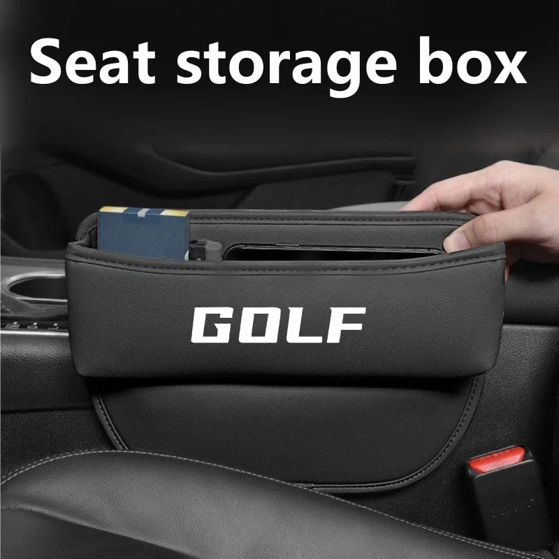 

Car Seat Organizer Leather Crevice Storage Box Car Accessories for Volkswagen VW GOLF 4 5 6 7 8 mk4 mk5 mk6 mk7 mk8 Auto