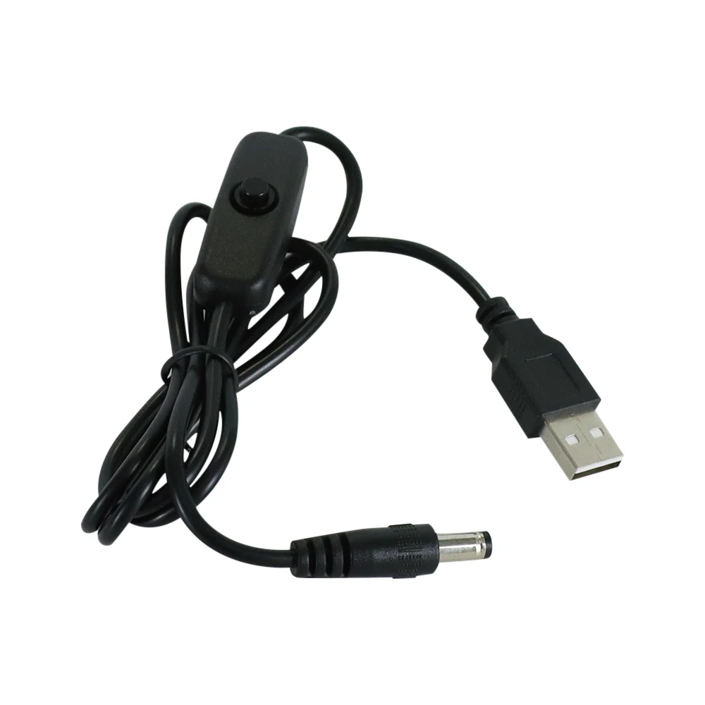 USB 전원 부스트 라인 DC 5V to DC 5V 12V 승압 모듈 USB 컨버터 어댑터 케이블 (스위치 포함, 길이 1m)
