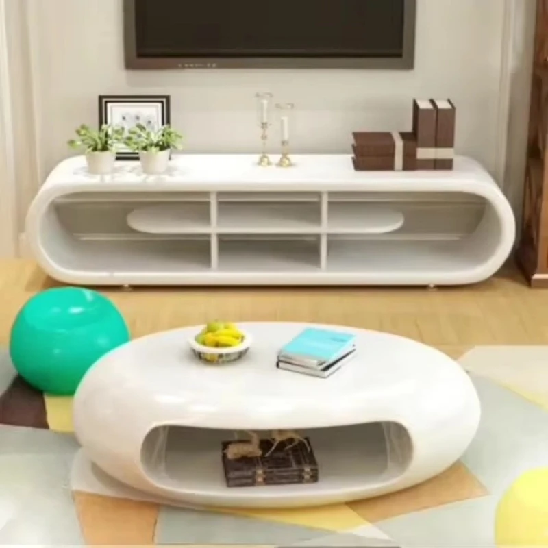 Modern European style living room bedroom dining room hotel TV cabinet coffee table set color luxury slate countertop durable