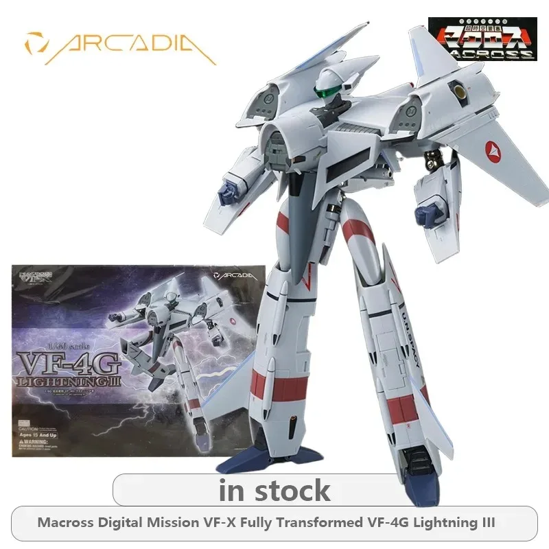 Arcadia Macross Flash Back 2012 VF-4A Lightning III Anime Action Figure - Fully Deformed Articulated Model Toy